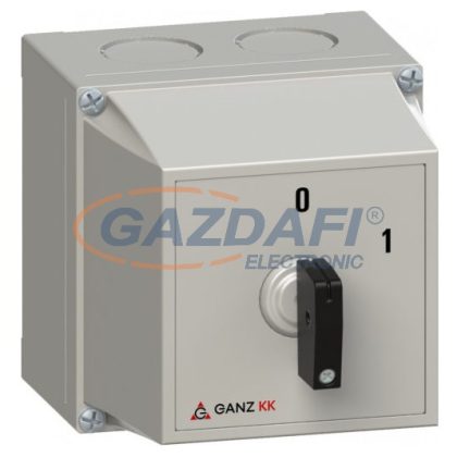   GANZ KKMZ0-20-6002 M1 Tokos kulccsal zárható kézikapcsoló, 3P, 20A, IP42