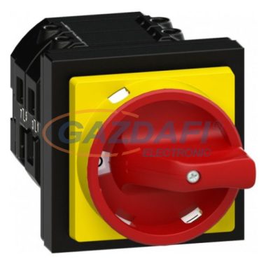 GANZ KKV2-63-9022 Vészleállító Be-Ki kapcsoló, lakatolható, 3P, 63A, IP44