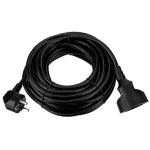   GAO 0016100514 Földelt lengő hosszabbító 10m-es 3x1,5 mm2, fekete