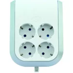   GAO 0020340112 MultiPower 4-es földelt elosztó adapter, fehér