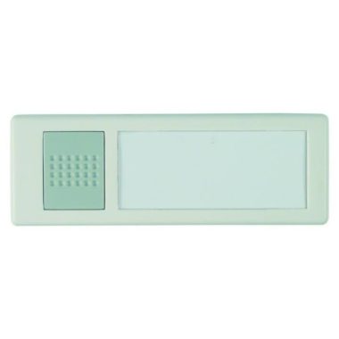 GAO 0046898 Csengő nyomógomb névtáblával vez néküli fehér