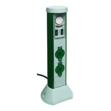 GAO 0068206251 Kerti energiaoszlop 2 dugaljjal, mechanikus időkapcsolóval, GreenCraft 5m vezetékkel IP44 GAO 0068206251 Kerti energiaoszlop 2 dugaljjal, mechanikus időkapcsolóval, GreenCraft 5m vezetékkel IP44