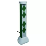   GAO 0068400021 Kerti energiaoszlop 4 dugaljjal Greencraft 2m vezetékkel IP44