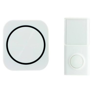 GAO 0082350103 Csengő, vezeték nélküli, 50m,fehér