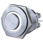   GAO 0083066302 Built-in bell pushbutton with metal white LED light