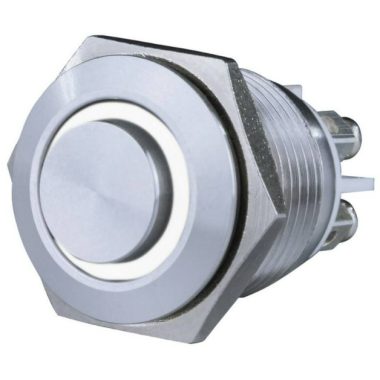 GAO 0083066302 Built-in bell pushbutton with metal white LED light