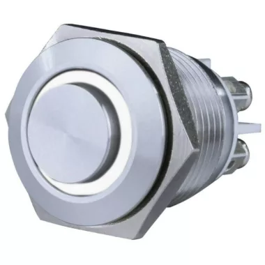 GAO 0083066302 Built-in bell pushbutton with metal white LED light