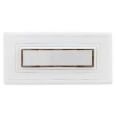 GAO 0083610102 Csengő nyomógomb névtáblával 1-es fehér világítással