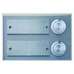   GAO 0083656302 Csengő nyomógomb névtáblával 2-es acél LED világítással