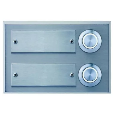 GAO 0083656302 Csengő nyomógomb névtáblával 2-es acél LED világítással