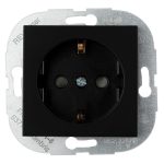   GAO 0221022700 "Soft Touch" Optima földelt dugalj, fekete