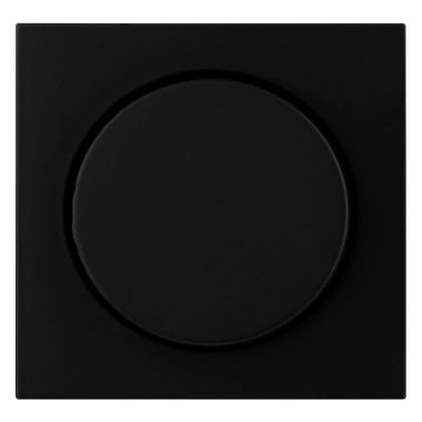 GAO 0221702706 "Soft Touch" Optima dimmer fedlap, fekete színben