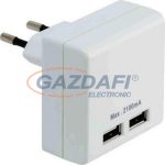 GAO 0430H USB 2-es töltőadapter 250V, 2100mA, IP20