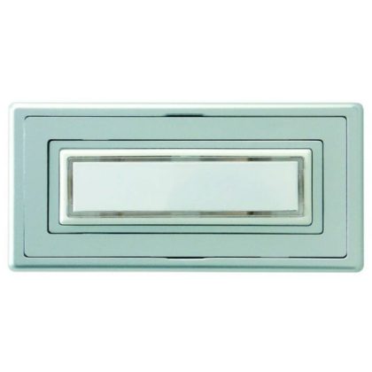   GAO 0504330555 Bell Button with Nameplate with 1 Silver Illumination