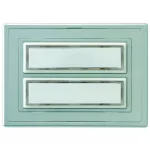   GAO 0504340555 Csengő nyomógomb névtáblával 2-es ezüst világítással