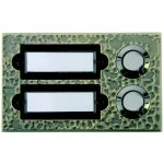 GAO 0504370555 Csengő nyomógomb névtáblával 2-es bronz