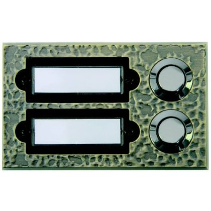 GAO 0504370555 Csengő nyomógomb névtáblával 2-es bronz
