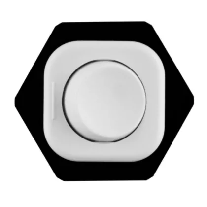   GAO 0509003555 Beépíthető billenőkapcsoló kerek 250V/6A 35x32x26mm 22mm-es furatba fehér