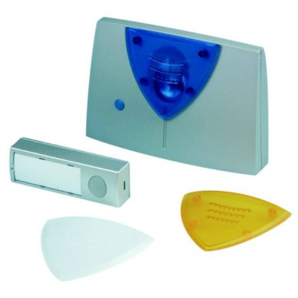   GAO 0514902555 Csengő, vezeték nélküli, 150m, villogóval fehér