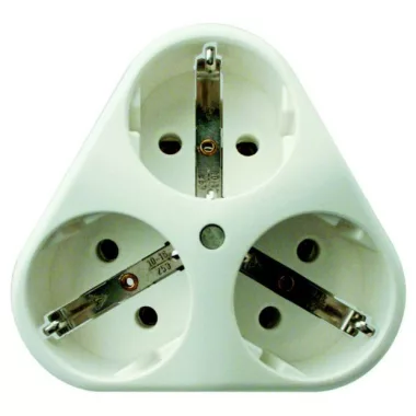 GAO 10080 Földelt dugalj, 3-as krém, süllyesztett; 230V, 16A