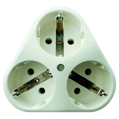   GAO 10080 Földelt dugalj, 3-as krém, süllyesztett; 230V, 16A