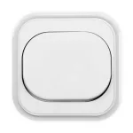 GAO 10100 ECO egypólusú kapcsoló kerettel, fehér IP20