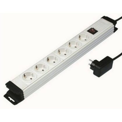   GAO 12517 Desktop Distributor "Culture" 6, 3x1.0, 2m, Surge with protection, white; 250V, 16A, 2.0m, H05VV-F 3x1.0mm², IP20