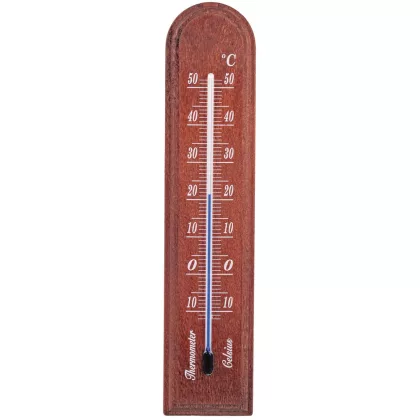 GAO 3000235 Hőmérő beltéri fa 42x205mm dió