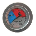 GAO 3000877 Hőmérő grill füstölő ezüst metál