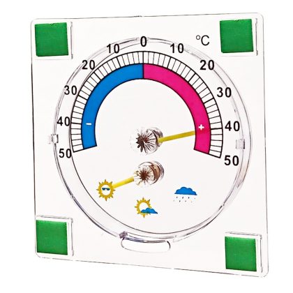   GAO 3000990 Hőmérő/ időjárás előrejelző 90x90 átlátszó