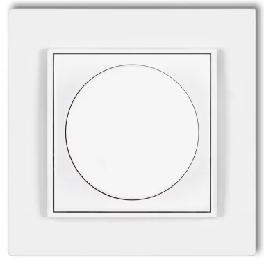 GAO 4106H MINI fényerőszabályzó, kerettel, fehér színben