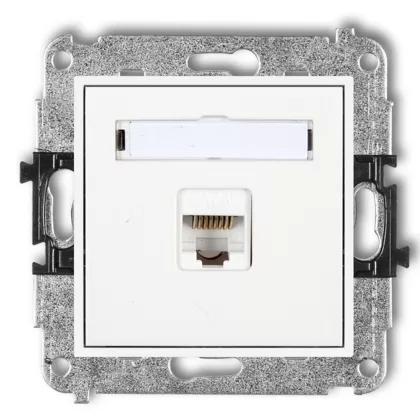   GAO 4155H MINI computer aljzat, Cat6, keret nélkül, fehér színben