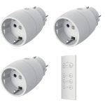   GAO 4520H Távirányítós szett, 1 távirányító + 3 dugalj, 30m, max.3x3680W, mini