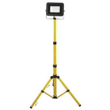GAO 47008 LED floodlight with 20W Ispot stand 1.5m H05RR-F with 3x1.0mm2 cable IP65 yellow-black