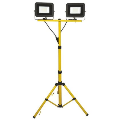   GAO 47009 LED floodlight with 2x20W Ispot stand 1.5m H05RR-F with 3x1.0mm2 cable IP65