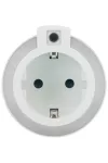 GAO 6007H Irányfény LED, dugalljal és alkonykapcsolóval, 4 db szuper fényes LED, fehér, 230V, 16A; 230V, 16A, max: 3680W, IP20