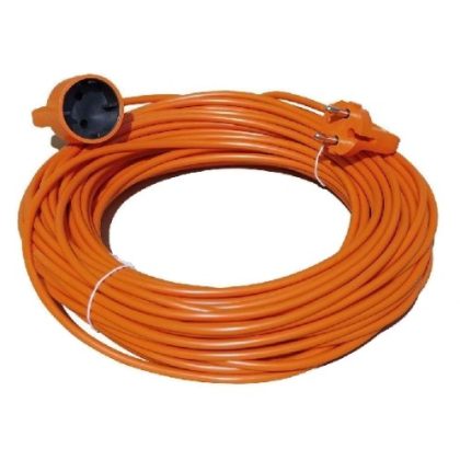   GAO 6643H Földelt lengő hosszabbító, 30m, H05VV-F 3x1,5, narancs, IP20