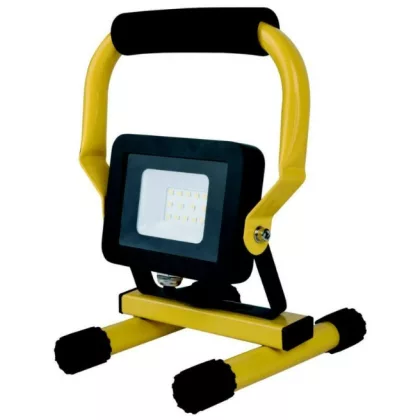   GAO 7006H LED Floodlight with Ispot 10W Stand Portable 1.5m 3x1.0 mm2 Cable Black-Yellow