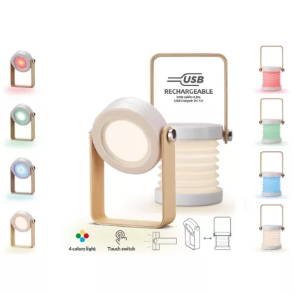 GAO 7223H LED design lámpa LANTERN, újratölthető USB RGB