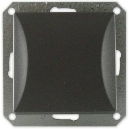   GAO 8710H OPAL flush-mounted single-pole switch without frame, graphite