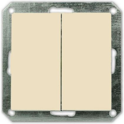   GAO 8723H OPAL flush-mounted double toggle switch without frame, beige