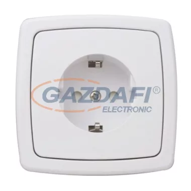 GAO DW-25896 2P+F süllyesztett dugalj 16A IP20 fehér