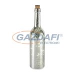   HOME GB 31/SL dekorációs üveg LED füzérrel, 7,5x30 cm, ezüst