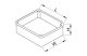 TRACON GD100 Gipszkarton doboz, sima, fedéllel, narancssárga 100×100×45mm