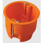   TRACON GD60 Gipszkarton doboz, mély, fedél nélkül, narancssárga 65×60mm, IP44, 100 db/csomag