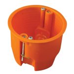 TRACON GD60 Gipszkarton doboz, mély, fedél nélkül, narancssárga 65×60mm