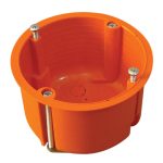 TRACON GD6021 Gipszkarton doboz, sima, fedél nélkül, narancssárga 65×45mm