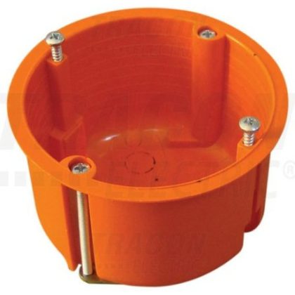   TRACON GD6021 Plasterboard box, plain, without lid, orange 65 × 45mm, IP44, 100 pcs / pack
