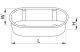 TRACON GD71D Gipszkarton doboz, dupla, fedél nélkül, narancssárga 140×65×45mm