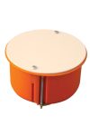 TRACON GD8021 Gipszkarton doboz, sima, fedéllel, narancssárga 80×45mm